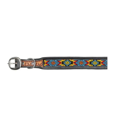 Dodger Trail Handcrafted Padded Beaded Dog Collar