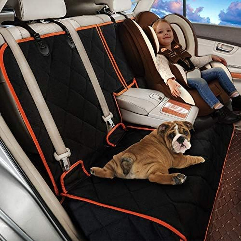 Car Seat Protector, 52” X 50“ for for Familay Car & Regular Suvs, 600D Heavy Duty Car Seat Cover Waterproof Dog Car Seat Cover for Back Seat, Scratch Proof Nonslip Seat Cover for Dogs in Car