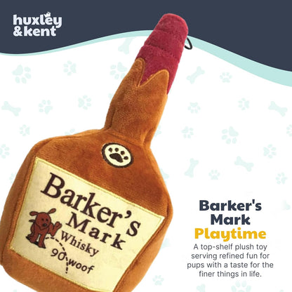 Power Plush Squeaky Dog Toy, Barker'S Mark, Large | Built in Squeaker & Crinkle, Reinforced Mesh Lining, Machine Washable, Soft for Puppies, Seniors & Light Chewers