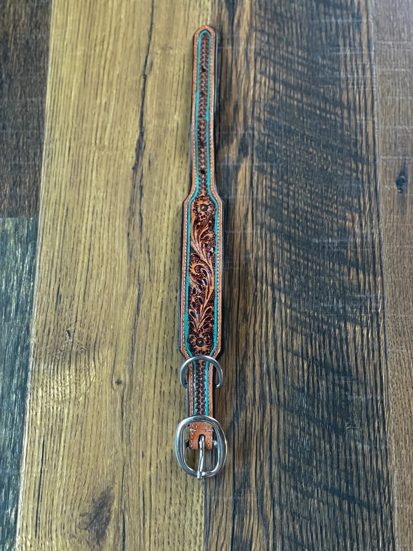 Trusted Amigo Hand-Tooled Dog Collar