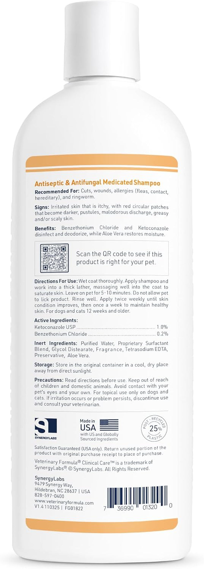 Clinical Care Antiseptic & Antifungal Shampoo, 16 Oz | Medicated Formula Helps Alleviate Scaly, Greasy and Red Skin; Free from Parabens, Dyes and Soap
