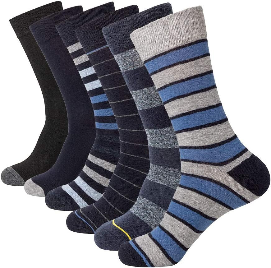 Dress Crew Socks Size 10-13/6-9 | Argyle Colorful Cotton Happy Socks 5/6/10 Pairs