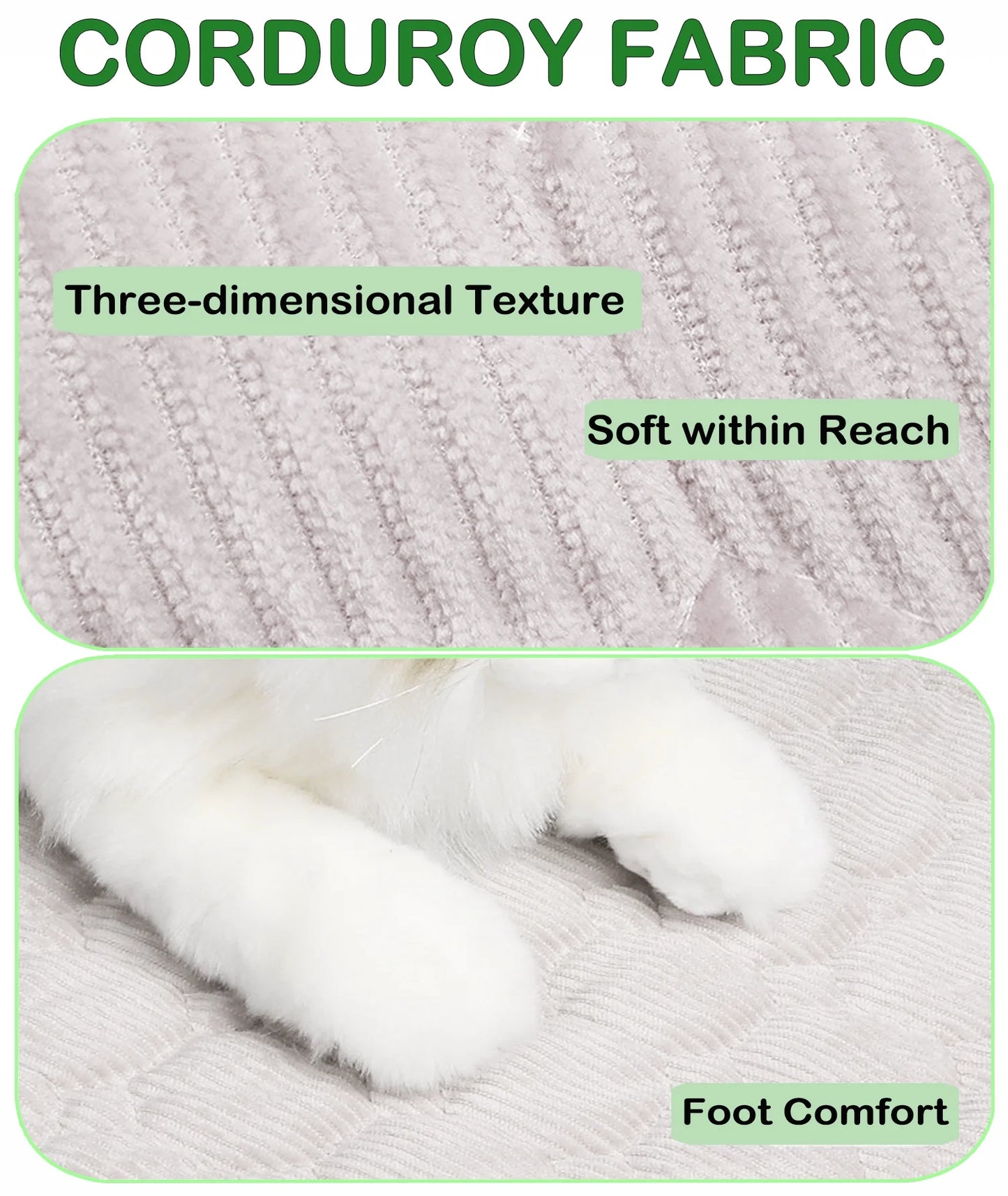 Extra Large Dog Crate Mat,48 X 36 Inch Dog Kennel Mat with Anti-Slip Bottom, Washable Soft Corduroy Dog Mat with Three-Dimensional Texture and Durable Fine Hemming