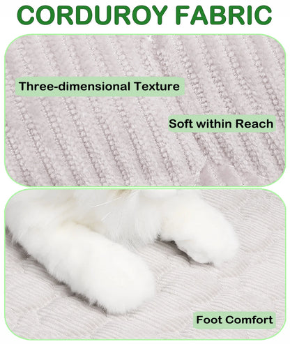 Extra Large Dog Crate Mat,48 X 36 Inch Dog Kennel Mat with Anti-Slip Bottom, Washable Soft Corduroy Dog Mat with Three-Dimensional Texture and Durable Fine Hemming