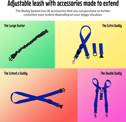 - Hands Free Dog Leash - Regular Dog, Large, Royal Blue | Dog Leash for Walking, Running & Training - Adjustable Waist Belt for Comfort and Control. Customizable - Dogs over 20Lbs.