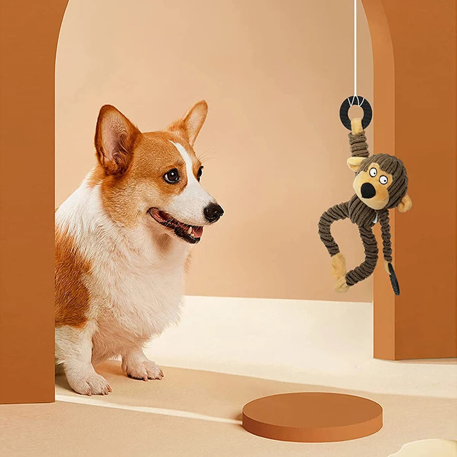Delight Your Pup with Our Plush Squeaky Chew Toys - Perfect for Teething and Interactive Play!
