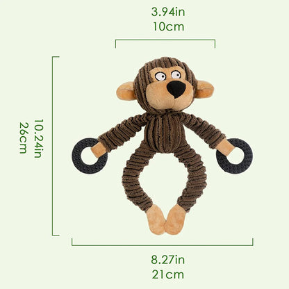 Delight Your Pup with Our Plush Squeaky Chew Toys - Perfect for Teething and Interactive Play!