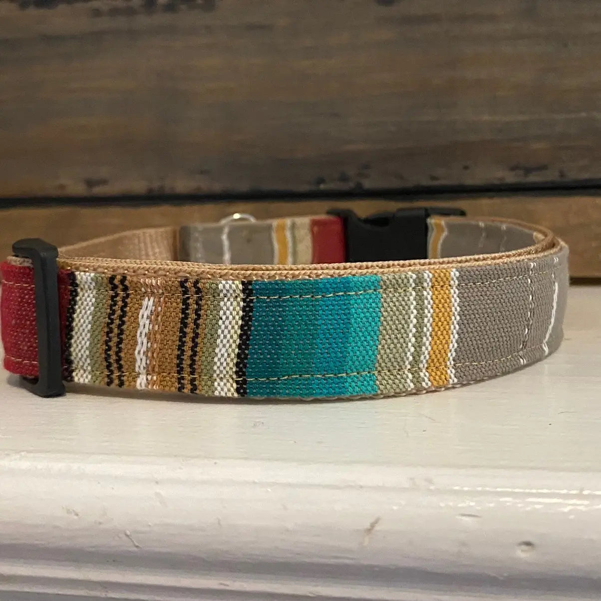 Rio Serape Striped Dog Collar
