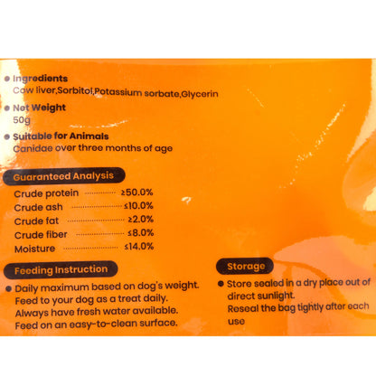 Likable Beef Liver Dog Treats – High Protein (50%) Natural Training Snacks for Dogs, Nutrient-Rich Single Ingredient Rewards, Supports Muscle, Skin & Coat Health, All Natural, Dental Treats for Dogs, No Preservatives, Healthy Meaty Dog Chews, 50G Outdoorf